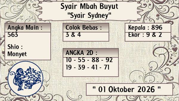 Syair Mbah Buyut - Syair Sydney