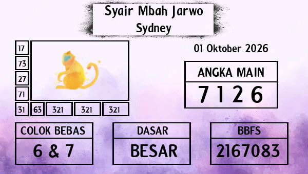 Syair Mbah Jarwo - Sydney